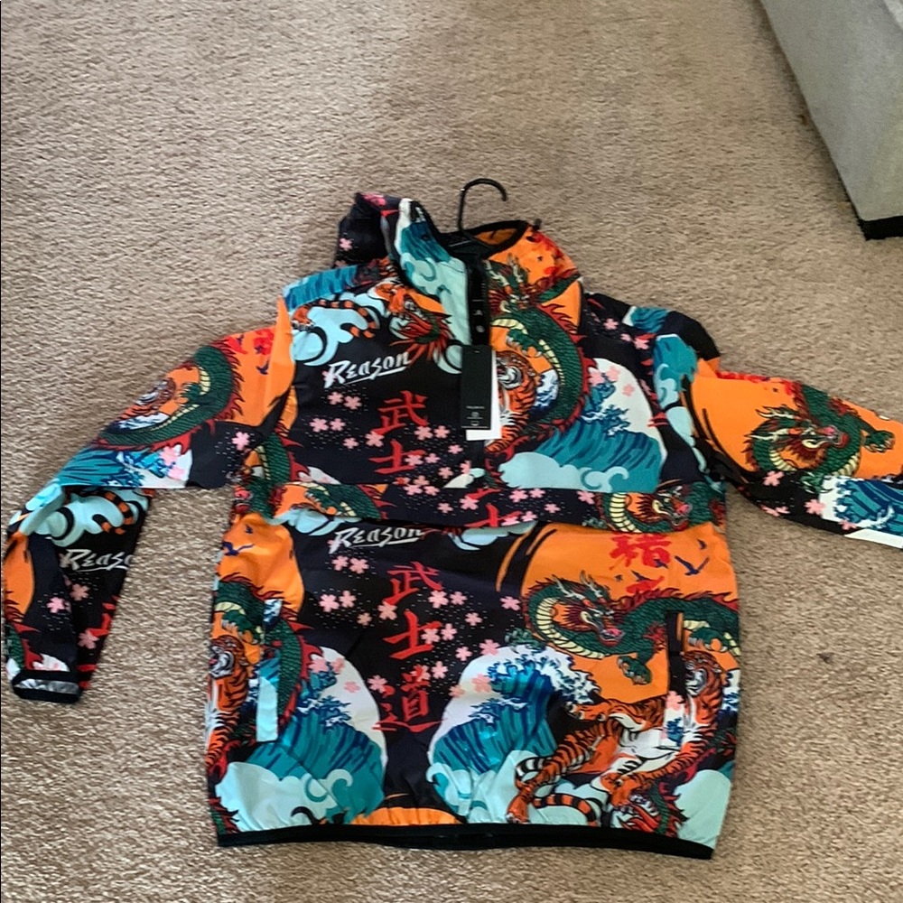 Colorful Dragon Print Hoodie